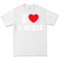 White i love asian girls t shirt Premium Tee - linhVisuals