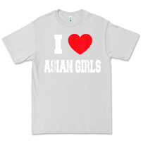 Dove Grey i love asian girls t shirt Premium Tee - linhVisuals