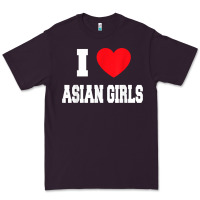 Plum i love asian girls t shirt Premium Tee - linhVisuals