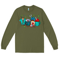 Army Green nurse drink coffee Long Sleeve Tee - CowhideDigitalArt
