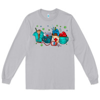 Moon Dust nurse drink coffee Long Sleeve Tee - CowhideDigitalArt