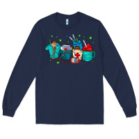 Navy nurse drink coffee Long Sleeve Tee - CowhideDigitalArt