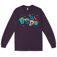 Plum nurse drink coffee Long Sleeve Tee - CowhideDigitalArt