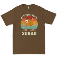 Womens My Favorite People Call Me Sugar Cute Sloth Lover Grandma Premium Tee | Teevron