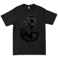 Black black cat Premium Tee - linhVisuals