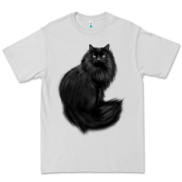 Dove Grey black cat Premium Tee - linhVisuals