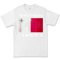 White i'm not yelling i'm maltese shirt  malta flag t shirt Premium Tee - linhVisuals