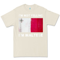Bone i'm not yelling i'm maltese shirt  malta flag t shirt Premium Tee - linhVisuals