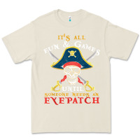 Bone it's all fun & games until someone needs an eyepatch pirate t shirt Premium Tee - linhVisuals