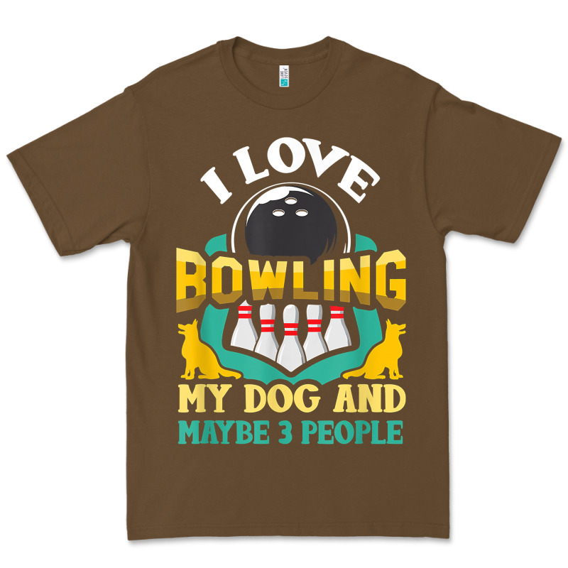 Bowling Shirt Funny Dog Lover Quote Bowler Gift T Shirt Premium Tee by linhVisuals | Teevron