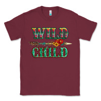Burgundy wild chıld serape sunflower and gemstone with arrow Classic Tee - Artiststas