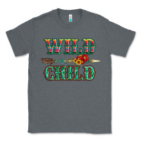 Charcoal Heather wild chıld serape sunflower and gemstone with arrow Classic Tee - Artiststas