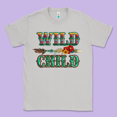 Wild Chıld Serape Sunflower And Gemstone With Arrow Classic Tee Designed By Artiststas