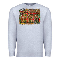 Heather Grey mama tried christmas Premium Sweatshirt - Jasminsmagicworld