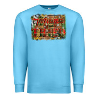 Ocean Blue mama tried christmas Premium Sweatshirt - Jasminsmagicworld