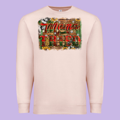 Mama Tried Christmas Premium Sweatshirt Designed By Jasminsmagicworld