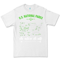 White national parks adventure lover camping hiking camper fan t shirt Premium Tee - linhVisuals