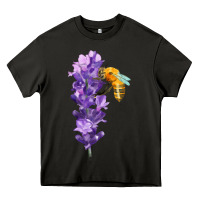 Asphalt honey bee with lavender fa element Heavy Core Tee - FaDigitalArtStudio
