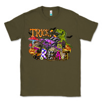 Army Green trick rawr treat Classic Tee - FaDigitalArtStudio