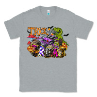 Heather Grey trick rawr treat Classic Tee - FaDigitalArtStudio