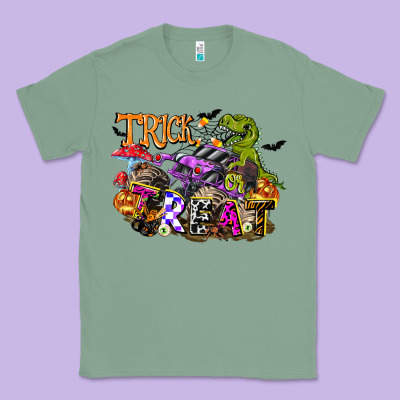 Trick Rawr Treat Classic Tee Designed By Fadigitalartstudio