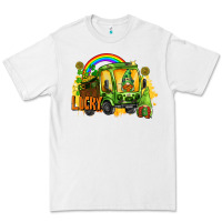 White lucky gnomes truck St. Patrick's Day Premium Tee - FaDigitalArtStudio