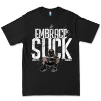 Black EMBRACE THE SUCK VINTAGE Premium Tee - linhVisuals