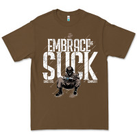 Cacao EMBRACE THE SUCK VINTAGE Premium Tee - linhVisuals