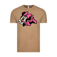 Vintage Coffee Minnie Mouse Vintage Tee - CowhideDigitalArt