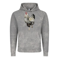 Cloud Rock wyandotte rooster Vintage Hoodie - LillyAllenDesigns