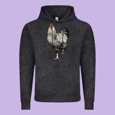 Wyandotte Rooster Vintage Hoodie Designed By Lillyallendesigns