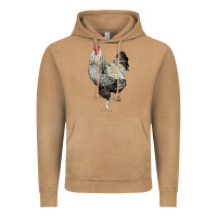 Vintage Camel wyandotte rooster Vintage Hoodie - LillyAllenDesigns