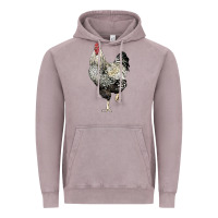 Vintage Zinc wyandotte rooster Vintage Hoodie - LillyAllenDesigns