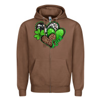 Chestnut St. Patrick's Day hearts Zipper Hoodie - Jasminsmagicworld