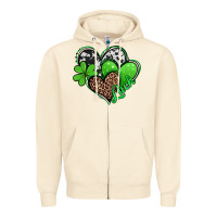 Sandshell St. Patrick's Day hearts Zipper Hoodie - Jasminsmagicworld