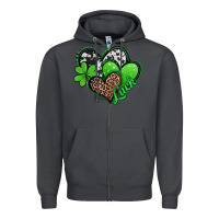Smoke St. Patrick's Day hearts Zipper Hoodie - Jasminsmagicworld