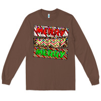 Chestnut merry merry merry Long Sleeve Tee - CowhideDigitalArt
