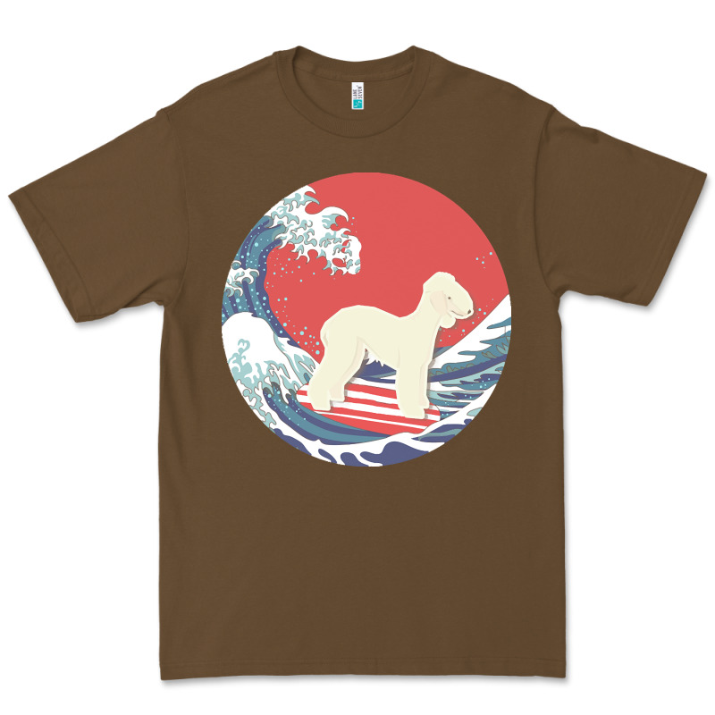 Bedlington Terrier T  Shirt Bedlington Terrier Gifts   Ocean Waves Sur Premium Tee by linhVisuals | Teevron