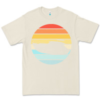 Bone boat t  shirt boat trip silhouette on a distressed retro sunset produc Premium Tee - linhVisuals