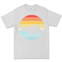 Dove Grey boat t  shirt boat trip silhouette on a distressed retro sunset produc Premium Tee - linhVisuals