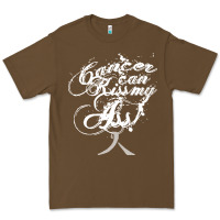 Brain Cancer T  Shirt Cancer Can Kiss My Ass! Brain ( Gray Ribbon) T Premium Tee | Teevron