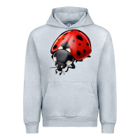 Heather Grey ladybug Urban Hoodie - Jasminsmagicworld