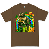 Cacao luckysaurus St. Patricks Day Premium Tee - FaDigitalArtStudio