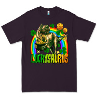 Plum luckysaurus St. Patricks Day Premium Tee - FaDigitalArtStudio