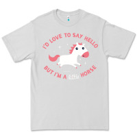 Dove Grey i'm a little horse Premium Tee - linhVisuals