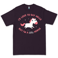 Plum i'm a little horse Premium Tee - linhVisuals