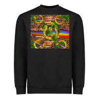 Black st patricks day horseshoe shamrock rainbow gold Heavyweight Sweatshirt - RanaPortraitStore