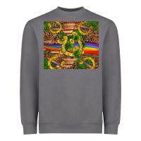 Storm st patricks day horseshoe shamrock rainbow gold Heavyweight Sweatshirt - RanaPortraitStore