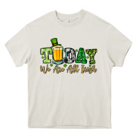 Cream Today we are all Irish Heavy Core Tee - OliviaCreatesArt