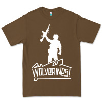 Cacao Red Dawn Wolverines Premium Tee - linhVisuals